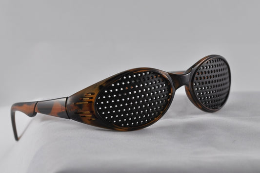 Brown Sports Pinhole Glasses - Mexico